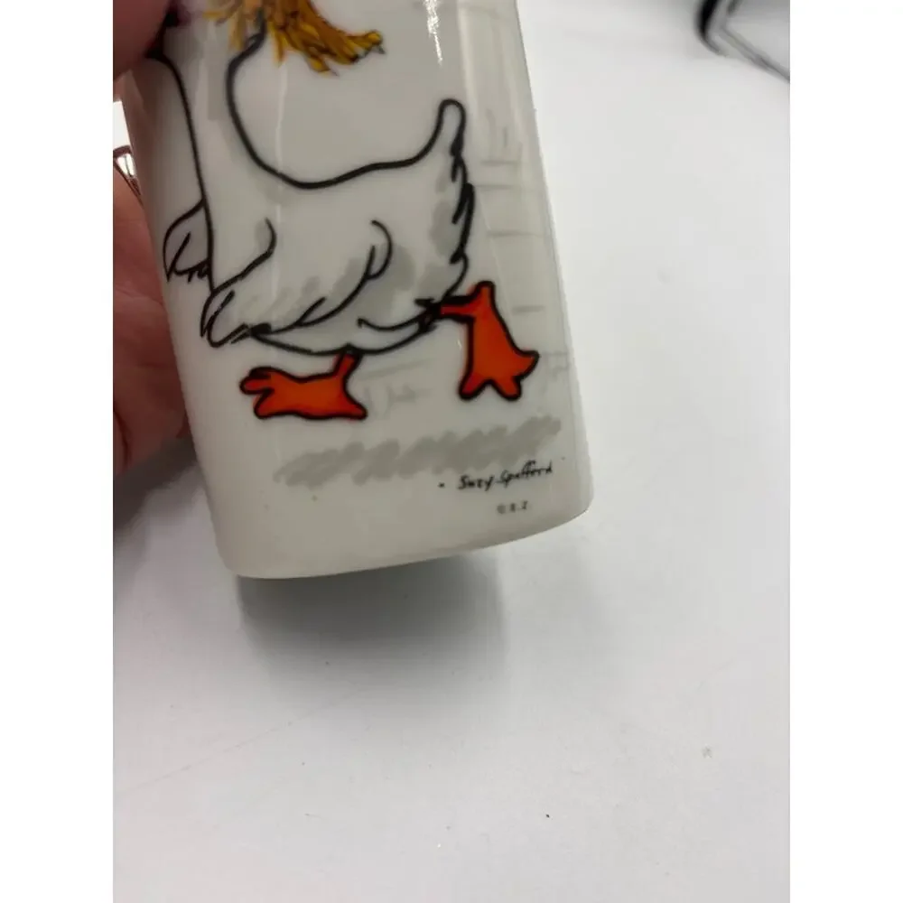 Vintage Suzy‘s Zoo Vase 1976 Japan Duck Happy Birthday Gift Kitsch Cute